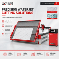 Machine de découpe à jet d'eau CNC à portique pour profilés, marbre, granit, quartz, pierre, carrelage céramique, vente directe usine