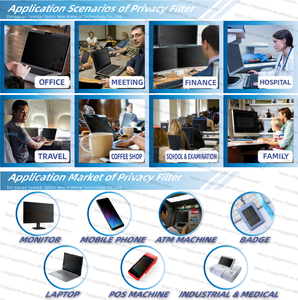 12,5 13,3 14 15,6 17 21,5 23,8 Monitor de portátil de 24 pulgadas Filtro DE PRIVACIDAD Pantalla DE PRIVACIDAD Protector de pantalla antiespía Cinta de bucle de gancho - Product Image 2