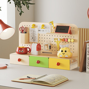 Organizador de pared magnético personalizado, tablero de clavijas colorido, 4 piezas, tablero de clavijas, montaje en pared, pantalla, Kits de paneles de pared - Product Image 2
