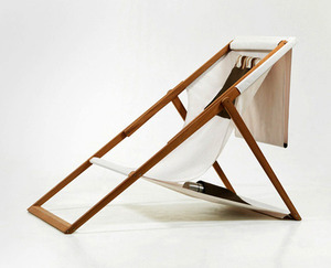 Mong muốn cổ điển-phong cách gấp gỗ bãi biển Chaise longue gỗ bãi biển boong ghế với Sun Shade - Product Image 2