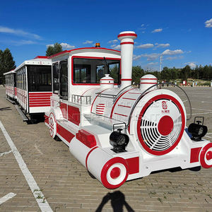 Train électrique de divertissement en acier, grande capacité (24-40 personnes) pour parcs à thème et musées - Product Image 4