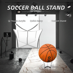 Artfulcosmos Copa Mundial de Fútbol, Estilo Moderno, de Alta Calidad, Acrílico Transparente Personalizado para Exhibición de Balones de Fútbol y Baloncesto - Product Image 2