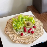 Sets de table en rotin naturel tressé à la main, motif floral ajouré, style bohème, écologiques, isolants thermiquement, pour cuisine, restaurant, mariage, maison