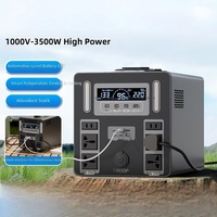 Station d'alimentation solaire portable pour le camping 000W/1500W/3000W, générateur extérieur avec panneau solaire, alimentation de secours pour camping-car et excursions en camping