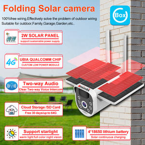 Anxinshi an ninh 3MP 2 gấp năng lượng mặt trời Máy ảnh 4G Mạng năng lượng mặt trời Bullet Pin máy ảnh - Product Image 5