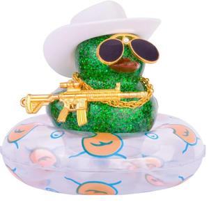 2024 Custom Baby Toys 3 Inch Bulk Rubber Duck Small <b>Vinyl</b> Animals for Kids <b>Christmas</b> Gift Float Feature for Car Decoration - Product Image 3