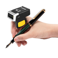 Lecteur de codes-barres industriel N500, mini-scanner de stockage, technologie portable à porter sur le doigt, lecteur de codes-barres USB COM, scanner annulaire