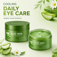 Patchs Hydrogel pour les Yeux à l'Aloe Vera, Acide Hyaluronique et Complexe Hydratant Botanique – Masque Rafraîchissant et Hydratant pour le Contour des Yeux