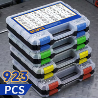 923 Buah Kit Baut dan Mur Allen Baja Tahan Karat, Set Kombinasi Sekrup Soket Hex M4 M5 dan Washer untuk Otomotif & Proyek DIY