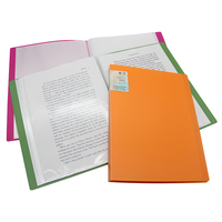 Tamaño de color personalizado A4 PP cubierta 30 carta bolsillo pantalla libros transparente impermeable Oficina archivo carpeta de documentos