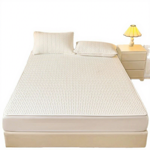 Maschinenwaschbare Kühlende Matratzenauflage & Topper mit Silikon-Memoryschaum Antibakteriell für den Hausgebrauch Ganzjahres-Matratzenschoner - Product Image 5