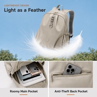 Sac à dos de créateur multifonctionnel léger et élégant pour femme, idéal pour les voyages quotidiens, avec poches zippées, de qualité, portable et durable
