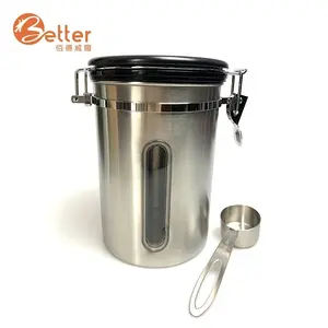 Non Dairy Coffee Creamer Container Tea Coffee Sugar Containers Best Selling Stainless Steel Kitchen Metal Food Container CLASSIC