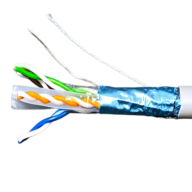 FTP CAT6 DOUBLE JACKET PVC+PE OUTDOOR CABLE 23AWG 305m CE RoHS Certified ISO/IEC11801 Compliant