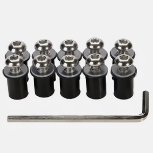 M5 오토바이 윈드실드 볼트 페어링 볼트 고정 장치 및 고무 웰 너트 - Product Image 4