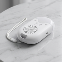 Machine à bruit blanc pour le sommeil avec veilleuse RGB en plastique et batterie rechargeable pour favoriser un sommeil profond, 8 sons apaisants, haut-parleur