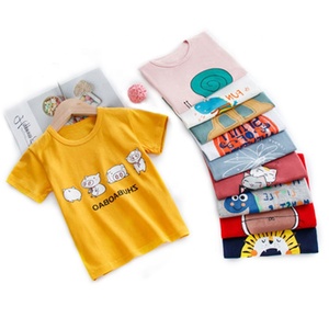 Della Fabbrica del commercio all'ingrosso dei vestiti del <span class=keywords><strong>bambino</strong></span> 100% di estate del cotone manica corta maglietta del ragazzo del <span class=keywords><strong>bambino</strong></span> bianco - Product Image 1