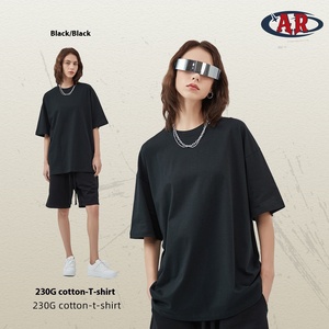 Camiseta de moda europea y americana para hombre 2026 al por mayor, 230G, de doble hilo, algodón puro, antipilling, estampada en serigrafía, manga corta - Product Image 6