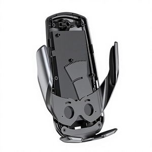 Support de téléphone magnétique pour voiture V5, fixation automatique sur tableau de bord, en ABS noir, pour montage sur grille d'aération - Product Image 1