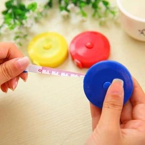Mini ruban à mesurer en plastique de 1,5 mètre, rétractable automatiquement, pour la mesure du corps et des vêtements, système métrique - Product Image 4