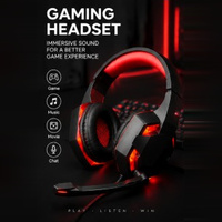 Casque de jeu avec micro et réduction de bruit, écouteurs 50 mm, serre-tête réglable