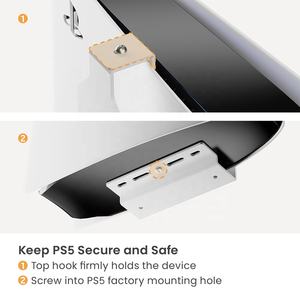 Support Mural PS 5 GMA01-PS02 pour Console de Jeu PlayStation 5 Disque et Digitale avec Support Manette et Casque - Product Image 5