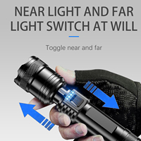 Lanterne Rechargeable à Haute Lumen pour Extérieur, Lampe Torche Tactique de Type C, Haute Puissance, P50, Blanc