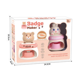 QS Machine à badges en plastique éducative de haute qualité pour enfants, 3 styles, animaux de dessin animé, ensemble de jouets pour enfants - Product Image 5