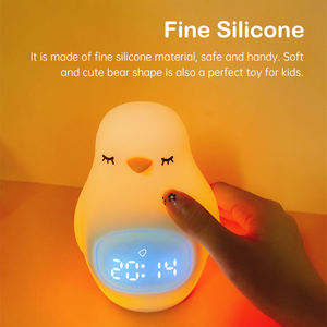 Reloj despertador con luz LED Digital <span class=keywords><strong>para</strong></span> <span class=keywords><strong>bebés</strong></span> y niños, dispositivo con luz verde y alarma de entrenamiento de sueño y noche nocturna - Product Image 6