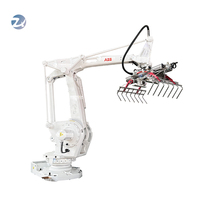 Robot industriel CE/UL automatique pour empilage de 1 sac, ligne de palettisation, pince pour boîtes, caisses, ciment, bras robotique, machine de palettisation ABB