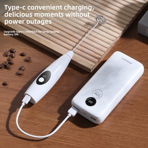 Espumador de Leche Eléctrico con Pantalla LCD Digital Modelo 2025, Batidor Doble para Huevos, Mezclador con Carga USB para Batidos de Proteínas - Product Image 3