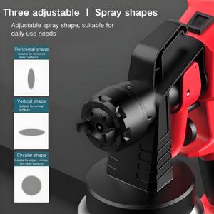 110V Electric Rechargeable Household <b>Spray</b> Paint <b>Gun</b> Brushless Motor Stainless Steel 110V Lithium <b>Battery</b> for Artifacts Latex - Product Image 2