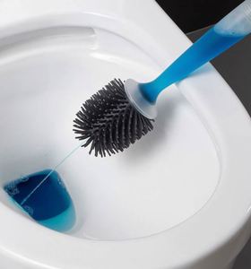 Silicone Toilet Brush Bathroom Customized <b>Refillable</b> Toilet Brush OEM & ODM Toilet Brush with <b>Soap</b> Dispenser - Product Image 5