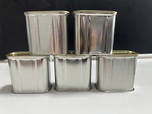 Boîtes de conserve rectangulaires en fer blanc de 340g, vides, à impression personnalisée, avec anneau de tirage auto-scellant, pour thon, fruits de mer et huiles en conserve - Product Image 6