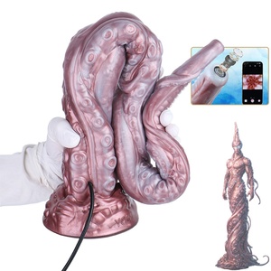 Dildo anal monstre de 25 pouces avec caméra endoscopique et ventouse lumineuse pour plaisir sexuel, jouets sexuels en silicone pour pénétration profonde - Product Image 1