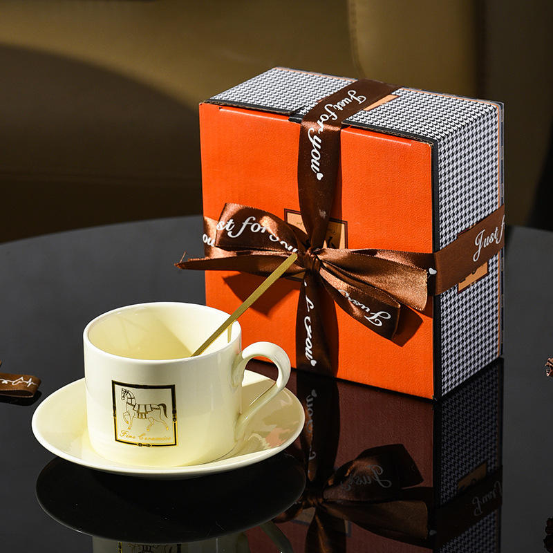 ribbon, cup, saucer, box, spoon, 48 sets/box, 260ml
