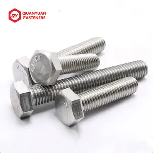 Tuercas DIN933 Acciaio Esagonale Testa Del Bullone Boulon Pernos Y Tuercas In Acciaio Inox Bullone Esagonale E Dado Hex Bolt And Nut