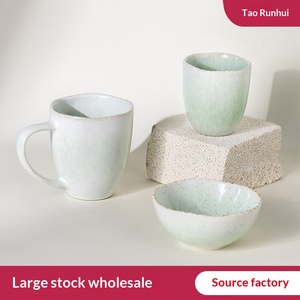 <span class=keywords><strong>Service</strong></span> de table en céramique émaillée au four, collection Printemps-Été, style simple, frais et minimaliste, compatible micro-ondes - Product Image 3