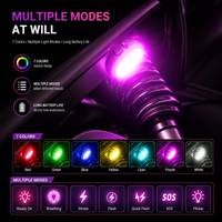 Lumières d'avion télécommandées sans fil, lumières LED multicolores, lumières stroboscopiques d'avertissement, lumières pour voitures, motos, drones