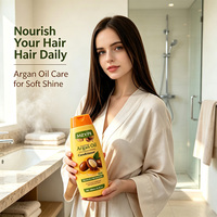 Après-shampoing à l'huile d'argan du Maroc OEM : Répare l'aspect des cheveux abîmés, nourrit et reconstitue l'hydratation – Idéal pour les hôtels et les voyages