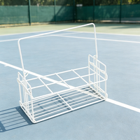Étagère de rangement pliable en fil métallique robuste de qualité professionnelle, mobile, pour usage en terrain d'entraînement, organisateur de comptoir, support d'équipement