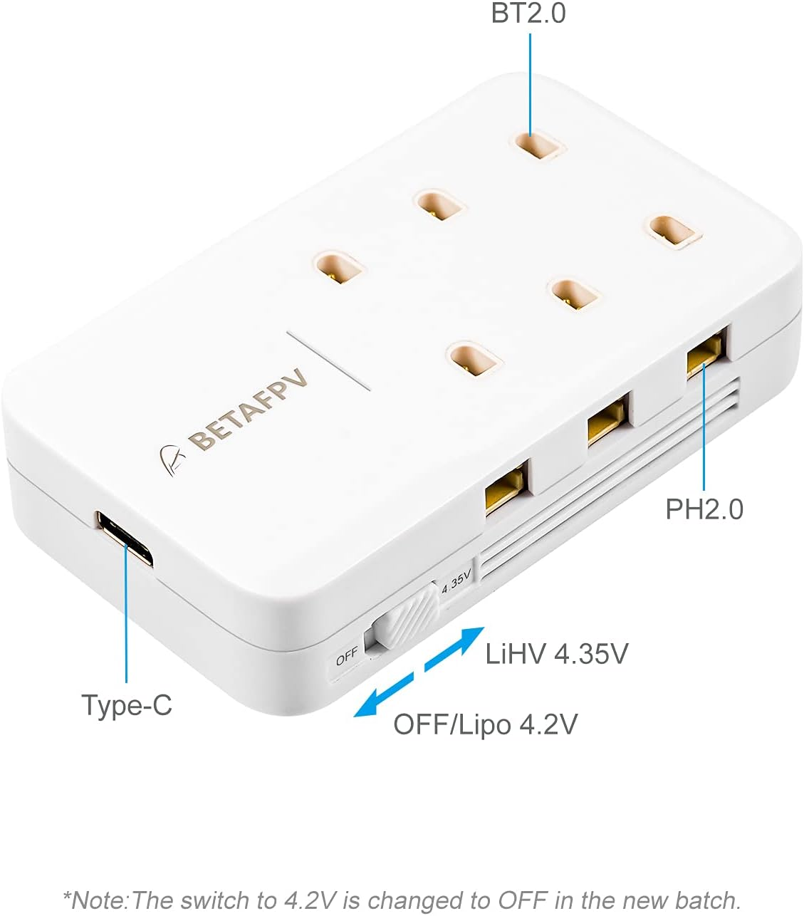 เครื่องชาร์จแบตเตอรี่ BT2.0 6ch