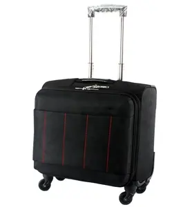 Wholesale Pilot 4 Wheel Carry-on Luggage Business Laptop Bag For Men Trolley Suitcase 1680D Nylon Spinner Rolling Computer Case