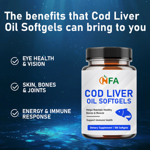 Gélules d'huile de foie de morue en gros avec vitamines et oméga-3 pour soutenir la santé musculaire et osseuse, et le système immunitaire - Product Image 2