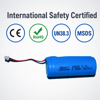 Batterie LiFePO4 à semi-conducteurs HWE 3.7V 1500mAh 18650 avec CE/RoHS/UN38.3/MSDS pour serrure de porte intelligente, éclairage solaire de jardin, lampe de poche