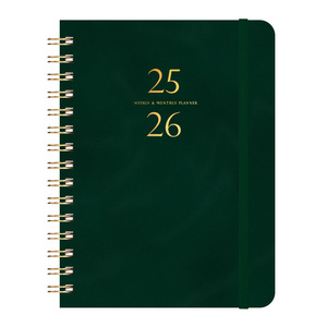 Carnet A5 à couverture rigide Agenda et calendrier de la <span class=keywords><strong>semaine</strong></span> avec carte d'autodiscipline Livre élégant en cuir à bobines pour le commerce extérieur - Product Image 3