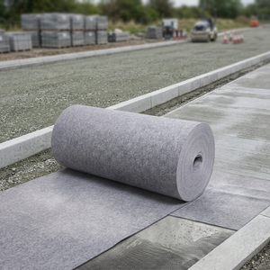 <span class=keywords><strong>Rouleau</strong></span> de tissu géotextile gris non tissé pour l'entretien routier, l'isolation des serres et la rétention de l'humidité - Product Image 3