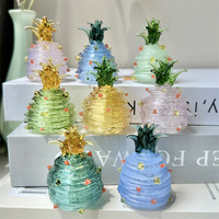 Nouvelle Production Arbre de Noël Artificiel Ananas en Verre Décoration Maison Cadeau d'Anniversaire Artisanat Décoratif