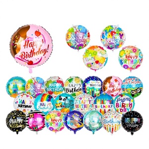 Glossy Mylar Star Design 18-Inch Round Foil Helium <strong>Balloon</strong> for Birthday Holiday Party Decorations - Product Image 4