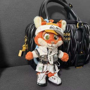 Mignon petit <span class=keywords><strong>Nick</strong></span> Fox, poupée en peluche perlée, accessoire porte-clés, pendentif, jouet en peluche, cadeau avec rembourrage en coton PP 100% polyester - Product Image 3